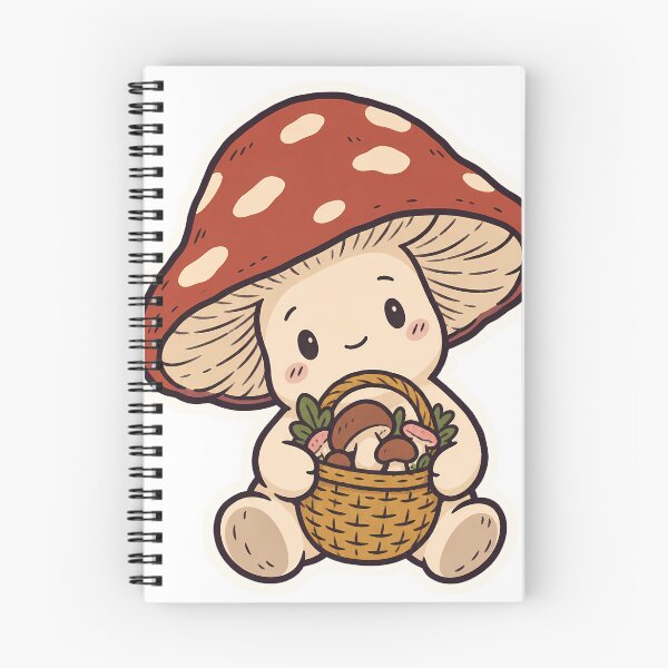 Item preview, Mushroom Sprite with Foraging Basket Goblincore designed and sold by OuqCreations.