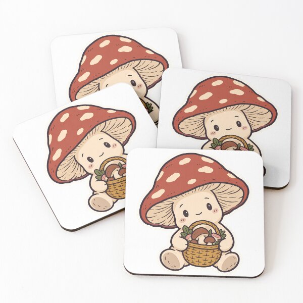 Item preview, Mushroom Sprite with Foraging Basket Goblincore designed and sold by OuqCreations.