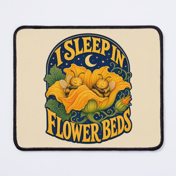 Item preview, Squash Bee Sleeping in Squash Blossom Flower Beds Cute Native Bee designed and sold by shifumart.