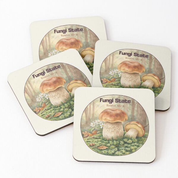 Item preview, Fungi State - Boletus edulis Woodland Mushroom Illustration designed and sold by Reniferka Artifacts.