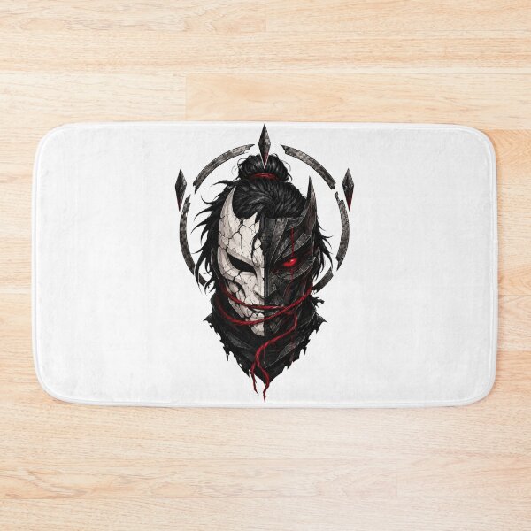 Item preview, The Veilbreaker – Dark Samurai Mask | Crimson Eye Anime Streetwear designed and sold by AD-NOVA!!!.