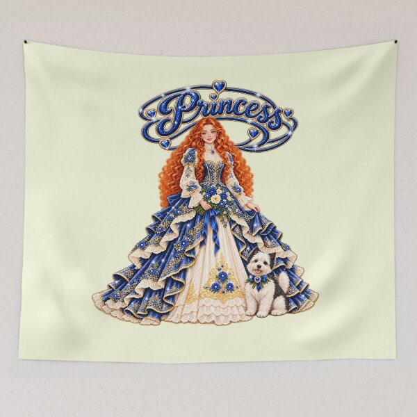 Item preview, Navy Blue Princess with her Best Friend! designed and sold by meganlaub1.