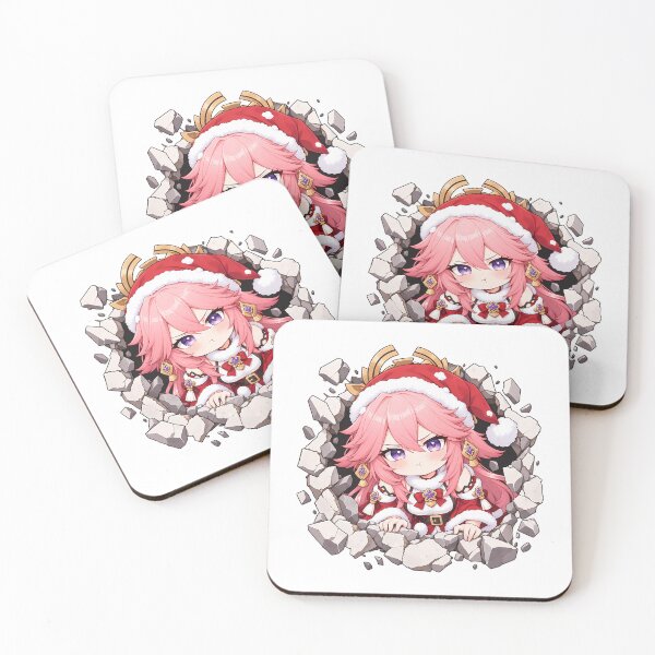 Item preview, Yae Miko Genshin Impact Christmas Wall Breakthrough designed and sold by mildaclairmo.