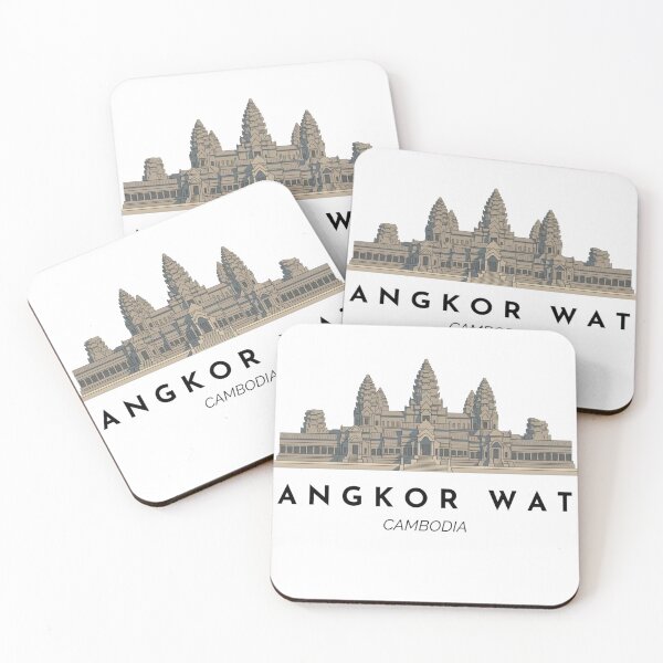Item preview, Angkor Wat Minimalist Illustration – Cambodia designed and sold by DesignMaxa.