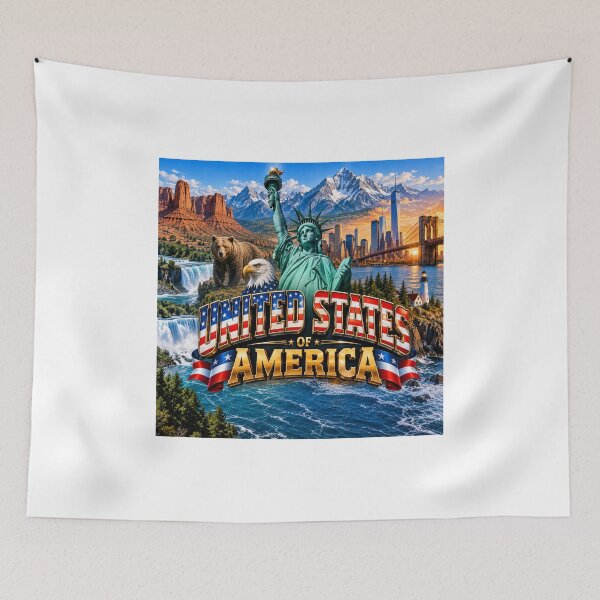 Item preview, A beautiful and patriotic image of the United States of America designed and sold by GoodPlaceToShop.