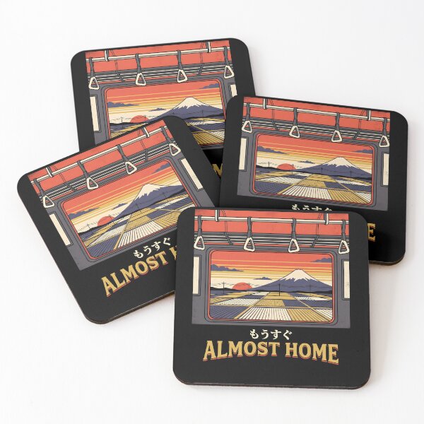 Item preview, Mount Fuji Train Window - Almost Home Japanese Sunset Commute designed and sold by Gentle Glitch.