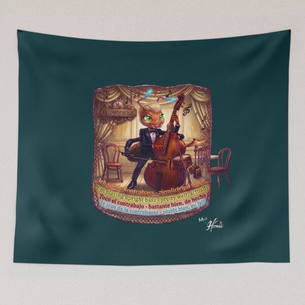 Item preview, Ant MALÚ by HERMIE: Double Bass Jazz Band Music Pop Art designed and sold by HERMIE-design.