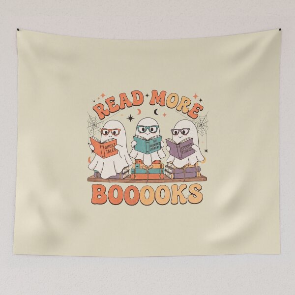 Item preview, Funny Bookish Halloween Reading Ghost Book Lover designed and sold by LEILA ART SPACE.