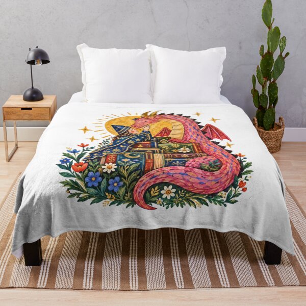 Item preview, Knight and Dragon, The Kiss Inspired Art, Fantasy Dragon Book Lover designed and sold by CatiaStudioArt.