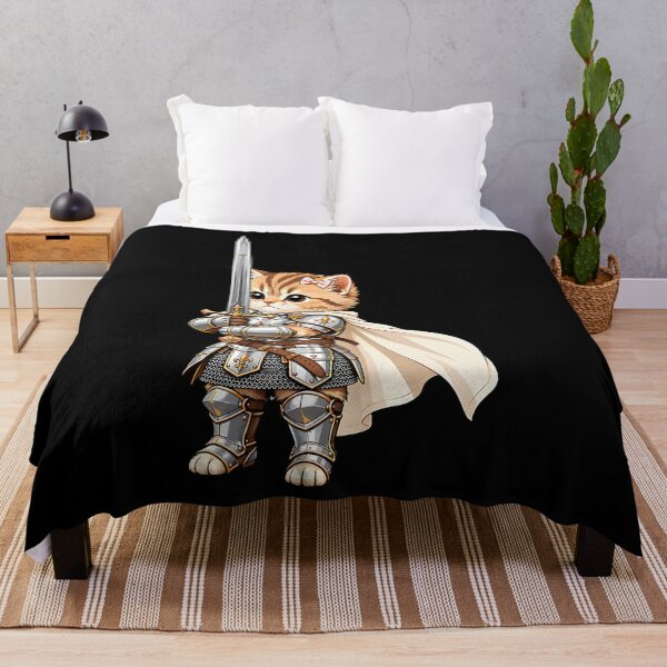 Item preview, Brave Knight Kitten With Sword designed and sold by Alzasshop.