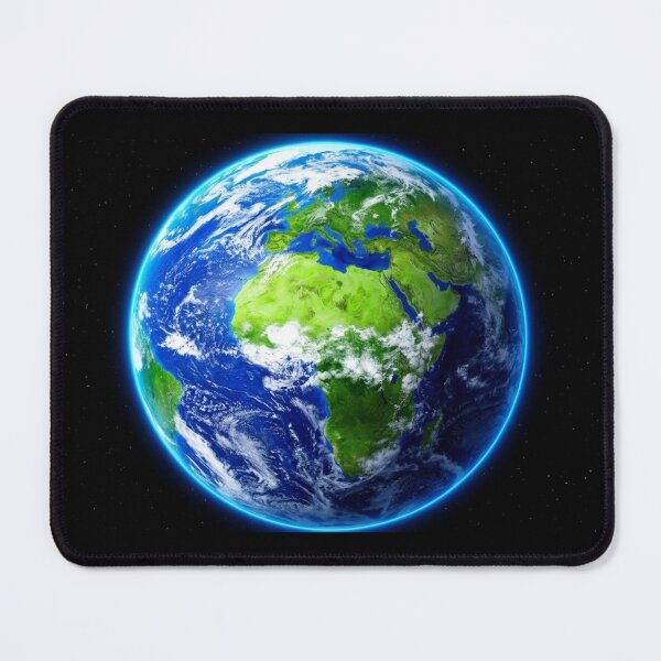 Item preview, Glowing Planet Earth in Deep Outer Space designed and sold by Biswo10.