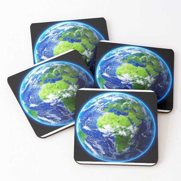 Item preview, Glowing Planet Earth in Deep Outer Space designed and sold by Biswo10.