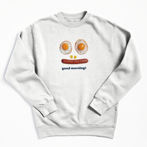 Item preview, Good Morning! Funny Breakfast Face with Fried Eggs and Sausage designed and sold by casualnature.