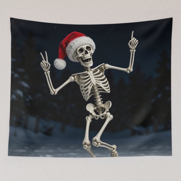 Item preview, Funny Dancing Christmas Skeleton designed and sold by SweetLilith.