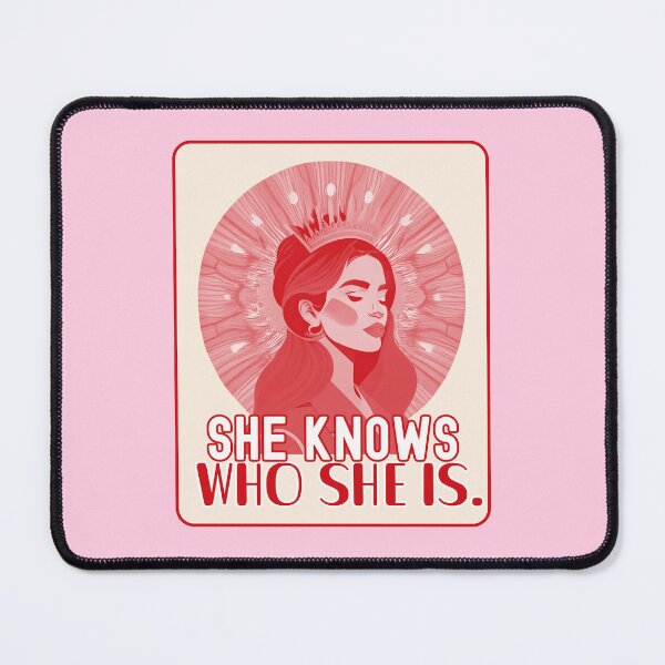 Item preview, She Knows Who She Is | Feminine Confidence Art designed and sold by Magic Love Art Print.