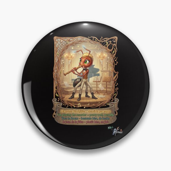 Item preview, Ant MALÚ by HERMIE: Flute Recorder Children Pop Art designed and sold by HERMIE-design.