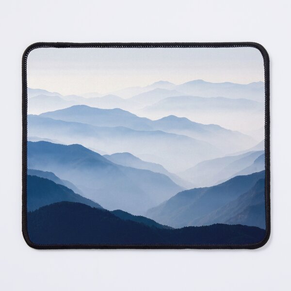 Item preview, Misty Blue Mountains Peaceful Minimalist Mountain Landscape Art designed and sold by roverte.