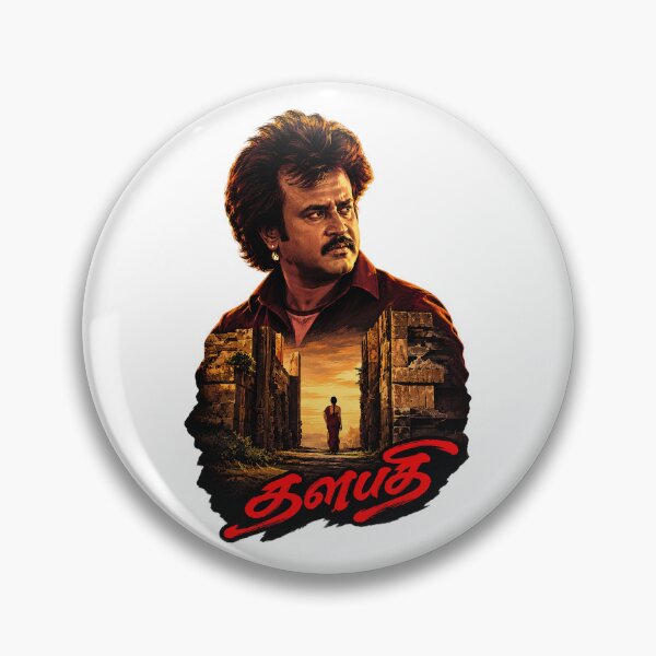 Item preview, Superstar Rajinikanth Thalapathi Iconic Pose Tribute Art designed and sold by Fashvora.