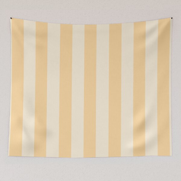 Item preview, cabana stripes in pastel yellow and ivory designed and sold by RishabhArts1.