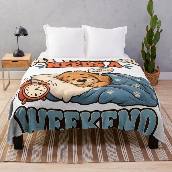 Item preview, My Weekend Needs a Weekend Sleepy Dog designed and sold by Flamocha.