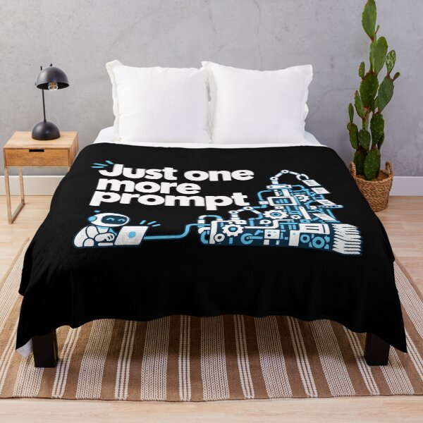 Item preview, Just One More Prompt Automation T-Shirt Design designed and sold by ThreadQuirk.