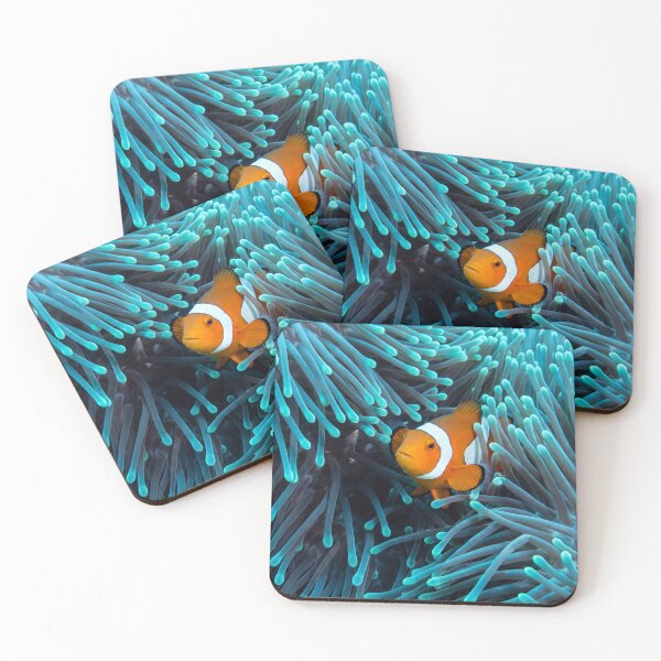 Item preview, Clownfish in Blue Sea Anemone  designed and sold by roverte.