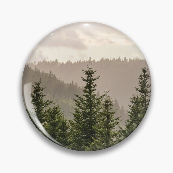 Item preview, Bosque de Niebla Suave: Atardecer en la Montaña designed and sold by obalartsMerch.