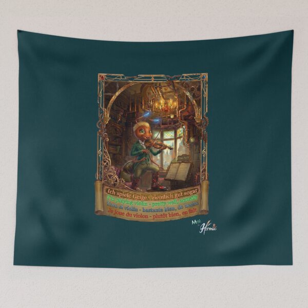 Item preview, Ant MALÚ by HERMIE: Violin Orchestra Classical Pop Art designed and sold by HERMIE-design.