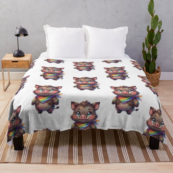 Item preview, Cute Pride Boar Rainbow Bandana Art designed and sold by ZhivanCrimson.