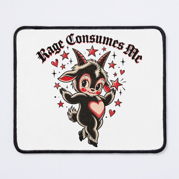 Item preview, Rage Consumes Me Black Goat designed and sold by weirdlittlelap.