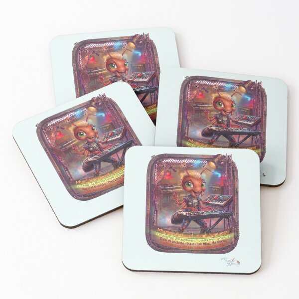 Item preview, Ant MALÚ by HERMIE: Keyboard Synthesizer Band Pop Art designed and sold by HERMIE-design.