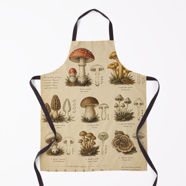 Item preview, Vintage Mushroom Studies – Antique Fungi Illustration designed and sold by Oraibi.