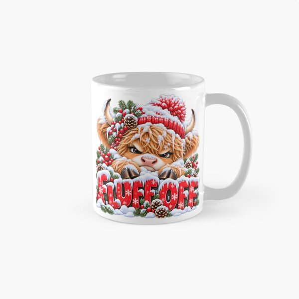 Item preview, Funny Highland Cow Fluff Off Winter Humor designed and sold by J-CCreations.