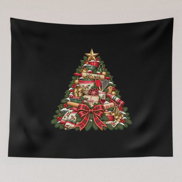 Item preview, Christmas Baking Tree Baker Gift Vintage Holiday Style designed and sold by Corvoria.