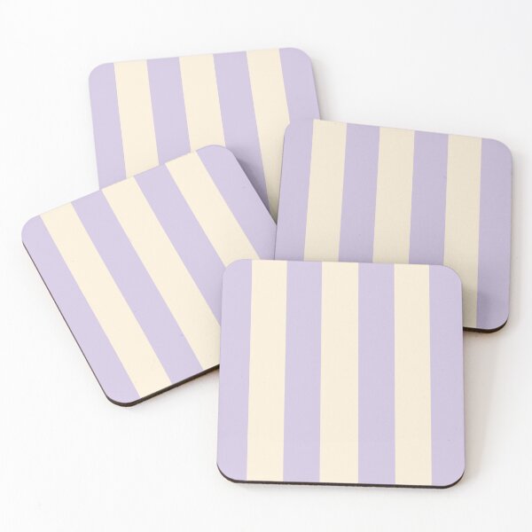 Item preview, cabana stripes in pastel mauve and ivory designed and sold by RishabhArts1.