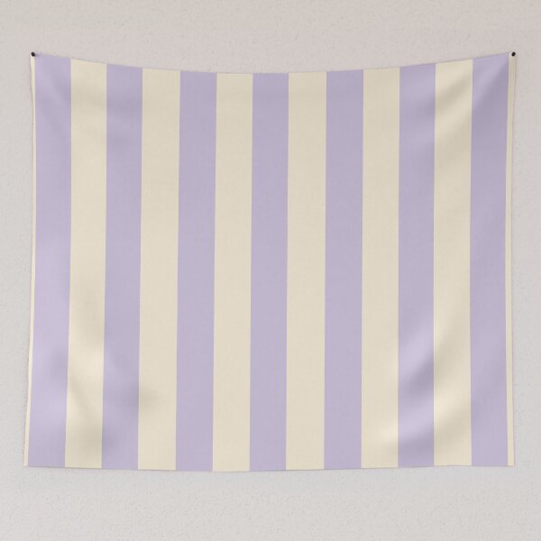 Item preview, cabana stripes in pastel mauve and ivory designed and sold by RishabhArts1.