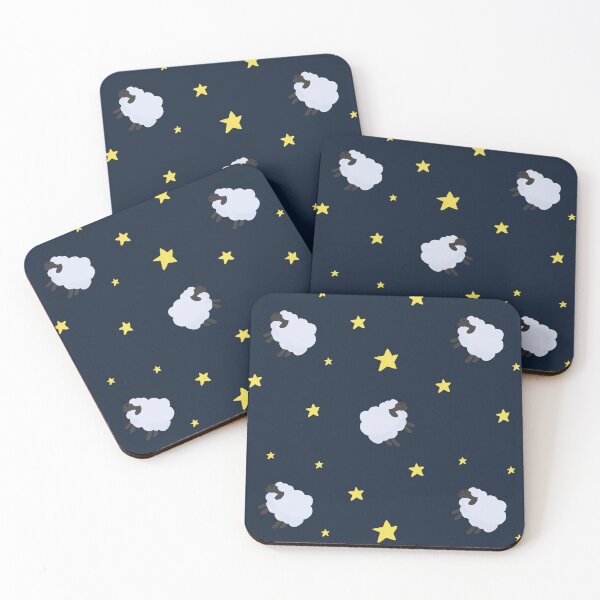 Item preview, Sleeping sheep and stars designed and sold by GraceKimPainter.