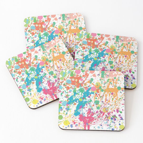 Item preview, Vibrant Abstract Rainbow Paint Splashes designed and sold by tryandplay.