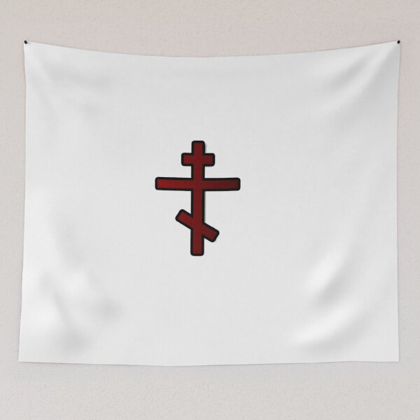 Item preview, Red burgundy Orthodox Cross designed and sold by UmaCreatesThings.