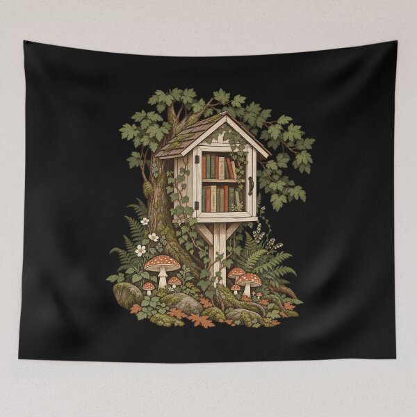 Item preview, Little Library In The Woods designed and sold by Good Mood Foundry.