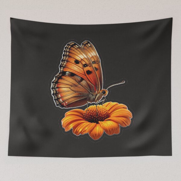 Item preview, Butterfly on Flower designed and sold by MargaretPolanco.