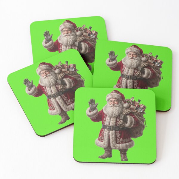 Item preview, Vintage Traditional Santa Claus with Gift Sack Art designed and sold by Utopian-Magic.