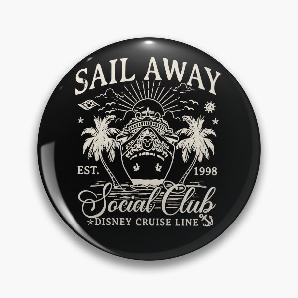 Item preview, Sail Away Vintage Cruise Club Emblem designed and sold by NoirLuxeStudio.