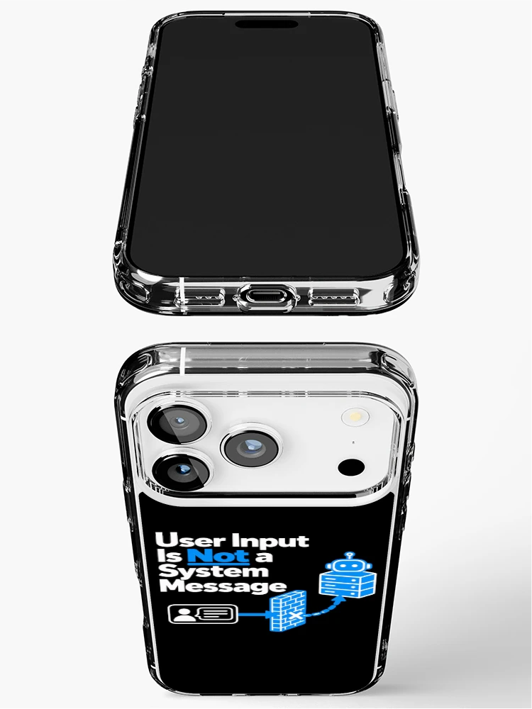 Thumbnail 3 of 5, iPhone Case, User Input Is Not a System Message Cybersecurity Design designed and sold by ThreadQuirk.