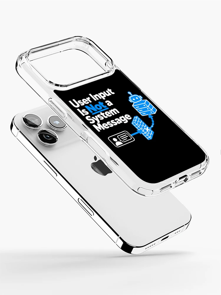 Thumbnail 2 of 5, iPhone Case, User Input Is Not a System Message Cybersecurity Design designed and sold by ThreadQuirk.