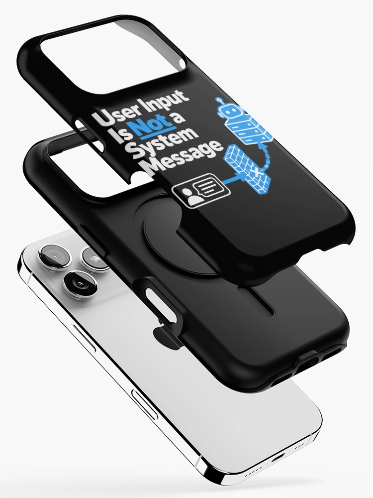 Thumbnail 2 of 4, iPhone Case, User Input Is Not a System Message Cybersecurity Design designed and sold by ThreadQuirk.