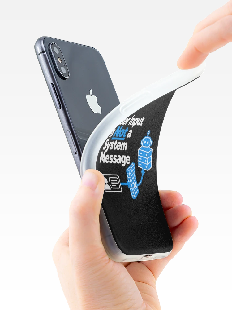 Thumbnail 4 of 5, iPhone Case, User Input Is Not a System Message Cybersecurity Design designed and sold by ThreadQuirk.