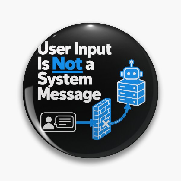 Item preview, User Input Is Not a System Message Cybersecurity Design designed and sold by ThreadQuirk.