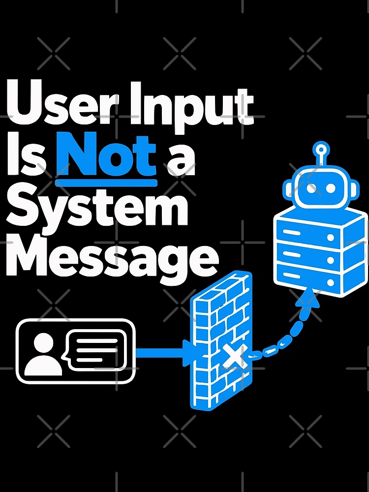 Thumbnail 3 of 3, Scarf, User Input Is Not a System Message Cybersecurity Design designed and sold by ThreadQuirk.