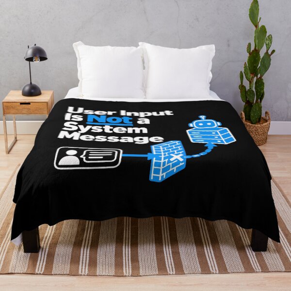 Item preview, User Input Is Not a System Message Cybersecurity Design designed and sold by ThreadQuirk.